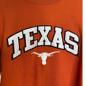 Texas Longhorns Burnt Orange Crewneck Sweatshirt Adult Small Embroidered UT